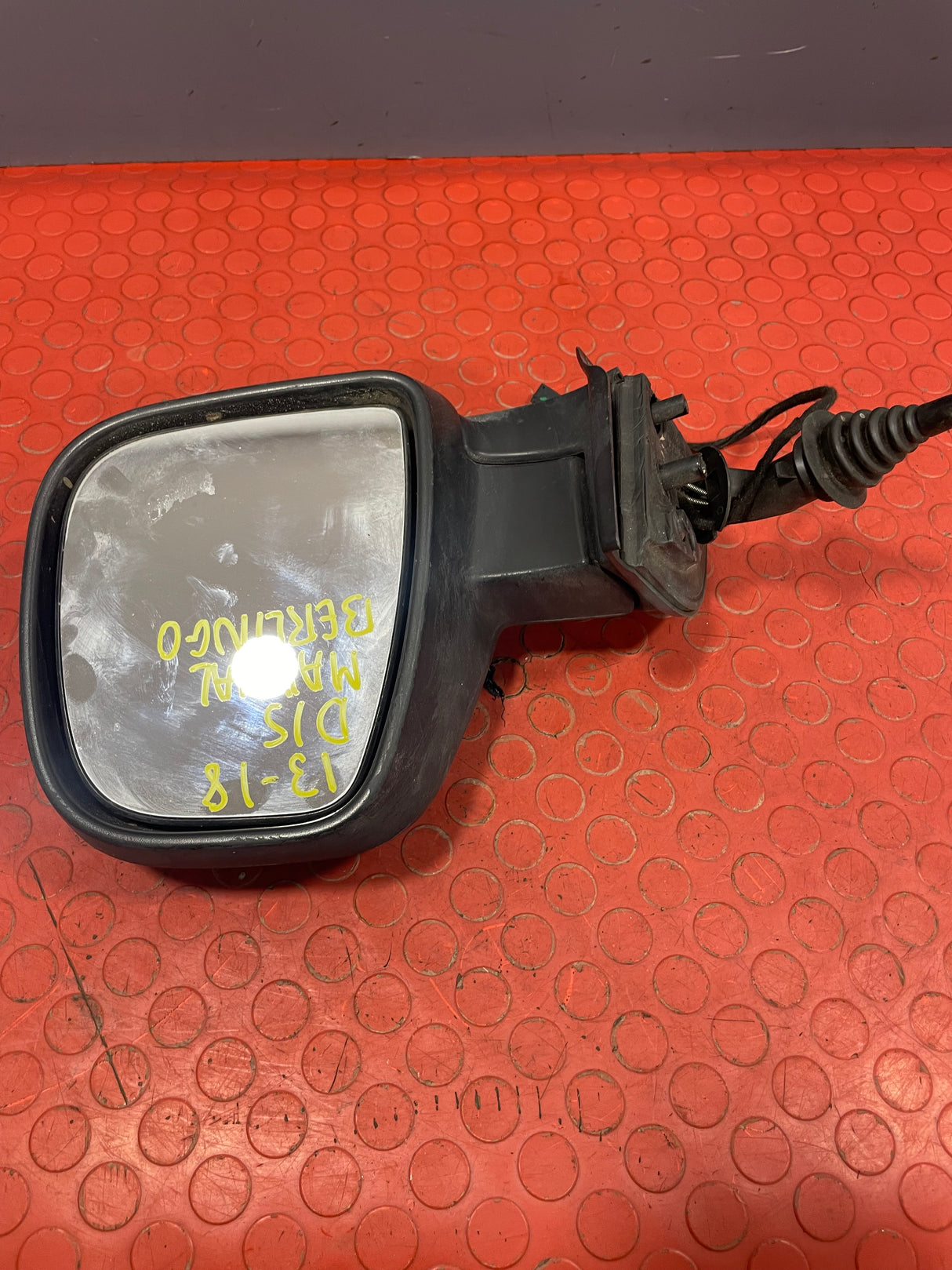 Citroen Berlingo/Peugeot Partner WING MIRROR Manual Driver Side 2 PIN 2013-2018 P/N 96777525XT - 1