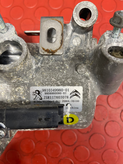 Citroen Berlingo/Peugeot Partner/Vauxhall Combo/Toyota Proace City AIR CONDITIONING PUMP 1.5 2 PIN 2019-2024 P/N 9810349980-01