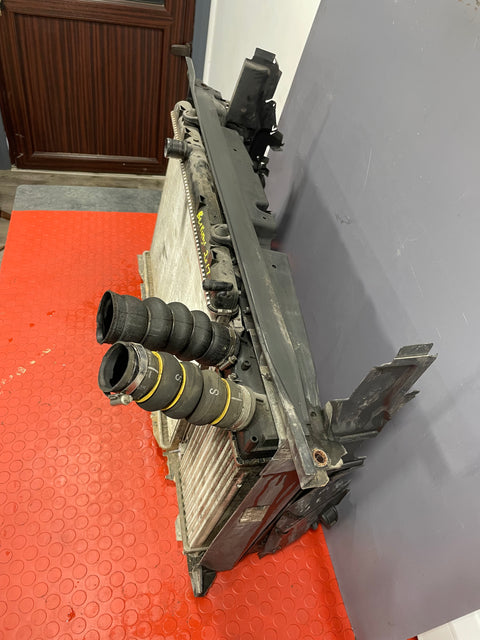 Peugeot Partner/Citroen Berlingo COMPLETE SLAM PANEL w/ RADIATOR,AC CONDENSER,FAN,RESISTOR,INTERCOOLER, & SIDE COVER MK2 1.6 HDI 2016-2018 P/N 9682720580 - 1