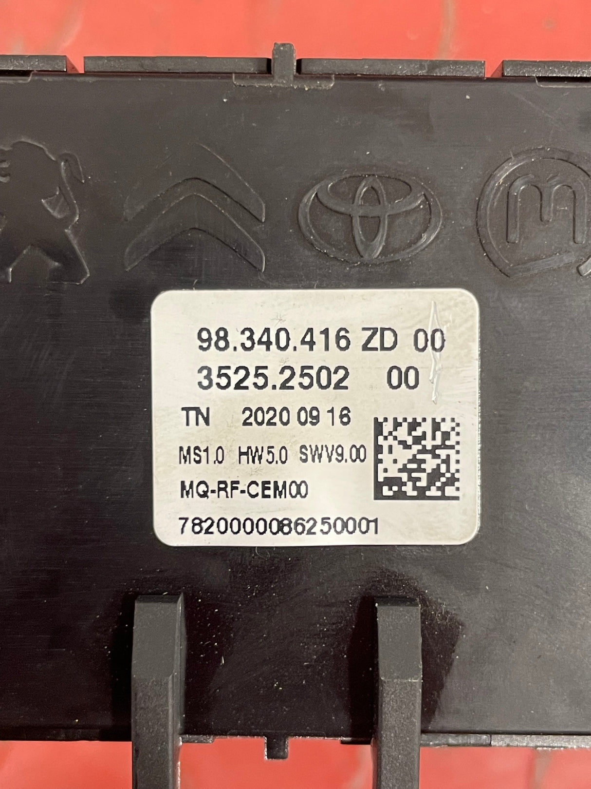 Citroen Berlingo/Peugeot Partner/Vauxhall Combo/Toyota Proace City HEATER CONTROL UNIT WITH AIR CONDITIONING 2019-2024 P/N 98340416ZD