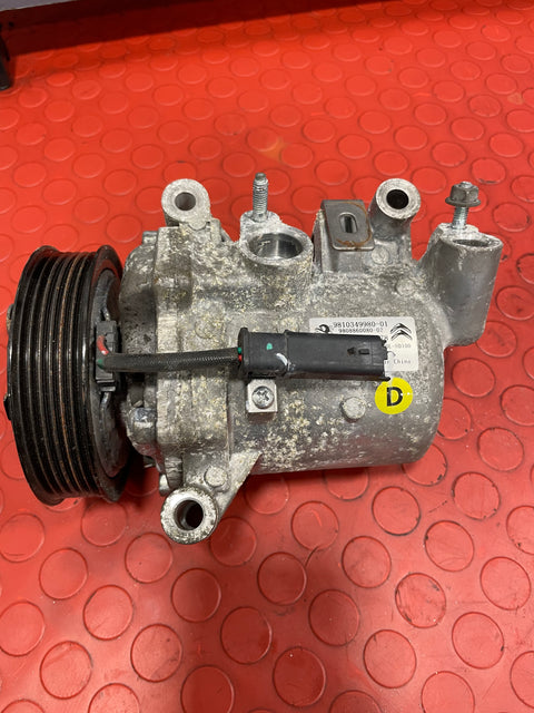 Citroen Berlingo/Peugeot Partner/Vauxhall Combo/Toyota Proace City AIR CONDITIONING PUMP 1.5 2 PIN 2019-2024 P/N 9810349980-01