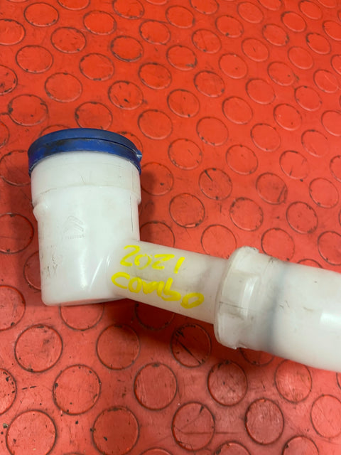 Citroen Berlingo/Peugeot Partner/Vauxhall Combo/Toyota Proace City WINDSCREEN WASHER FILLER PIPE w/ CAP 2019-2024 P/N 9816645880