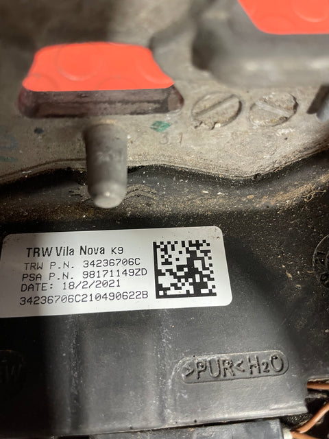 Peugeot Partner/Citroen Berlingo STEERING WHEEL 2019-2024 P/N 98171149ZD