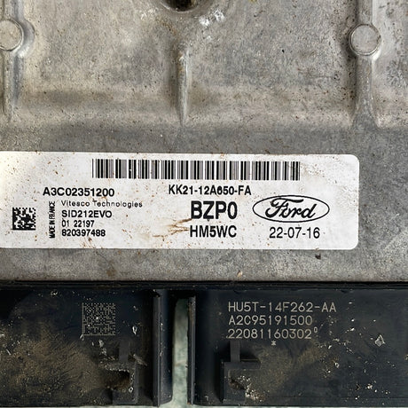Ford Transit Custom ECU KIT (NO KEY) AUTO 2.0 2022 P/N KK2112A650FA
